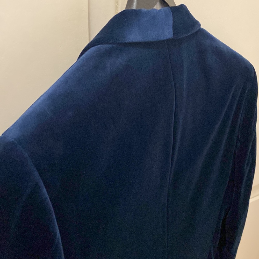 J. Crew velvet blazer 40R midnight blue